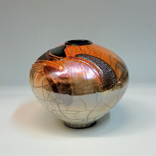 #230760 Raku Glitter Pot $42 at Hunter Wolff Gallery